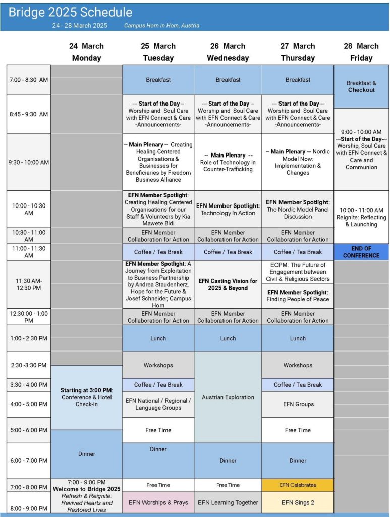 Bridge 2025 Schedule: Refresh & Reignite 